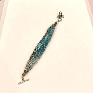 Silpada sterling silver and beaded bracelet, new in packaging